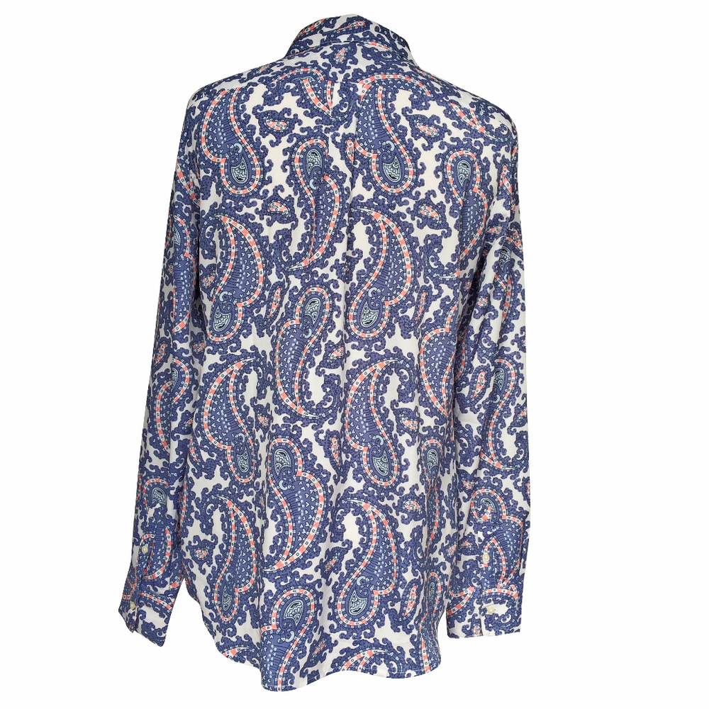 Banana Republic Periwinkle Paisley Dillon Shirt S - Picture 4 of 5